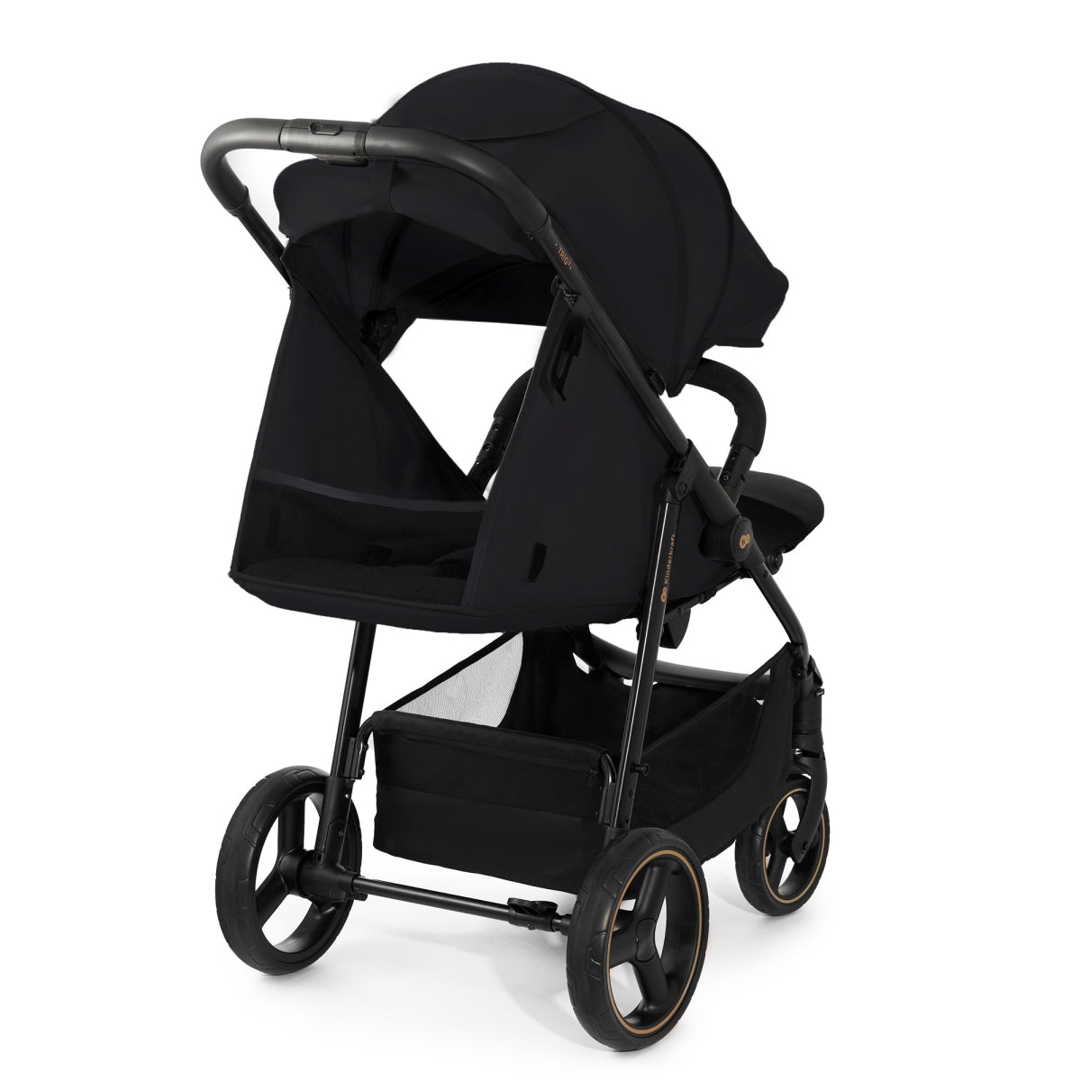 Vežimėlis KINDERKRAFT TRIG 3, juodas (onyx black)