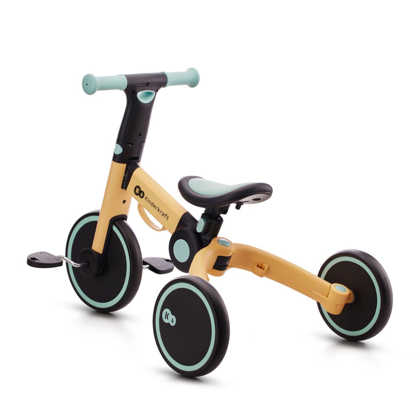 Triratis balansinis dviratukas KINDERKRAFT 4TRIKE, mėlynas (sunflower blue)