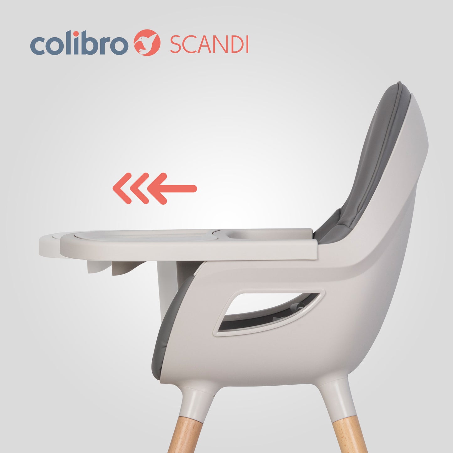 Maitinimo kėdutė COLIBRO SCANDI, Onyx