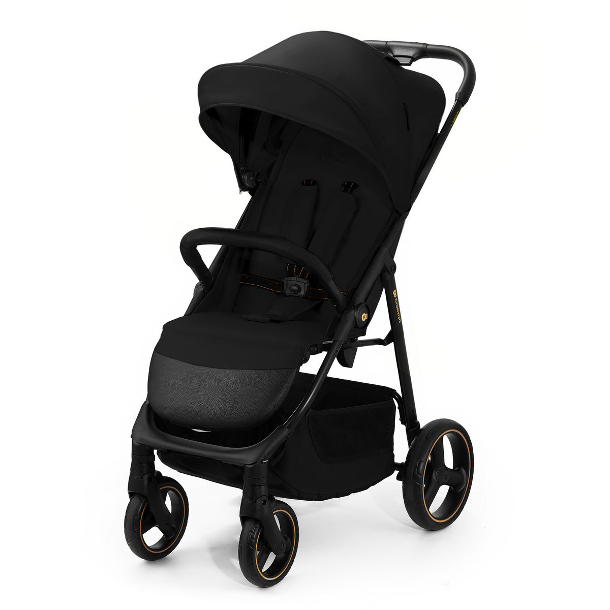 Vežimėlis KINDERKRAFT TRIG 3, juodas (onyx black)