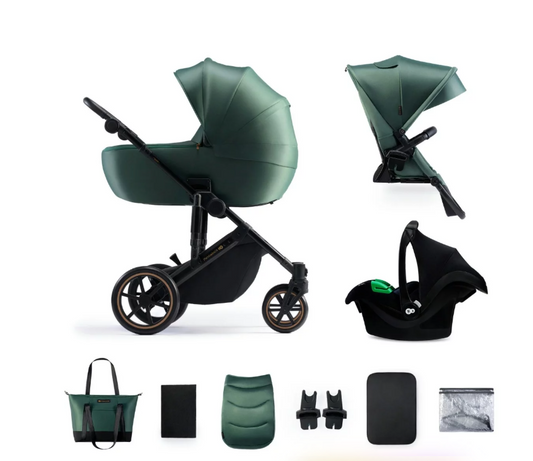 Vežimėlis KINDERKRAFT PRIME 2, tamsiai žalias (dark green)