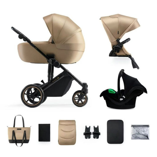 Daugiafunkcis vežimėlis KINDERKRAFT PRIME 2, smėlio (beige)