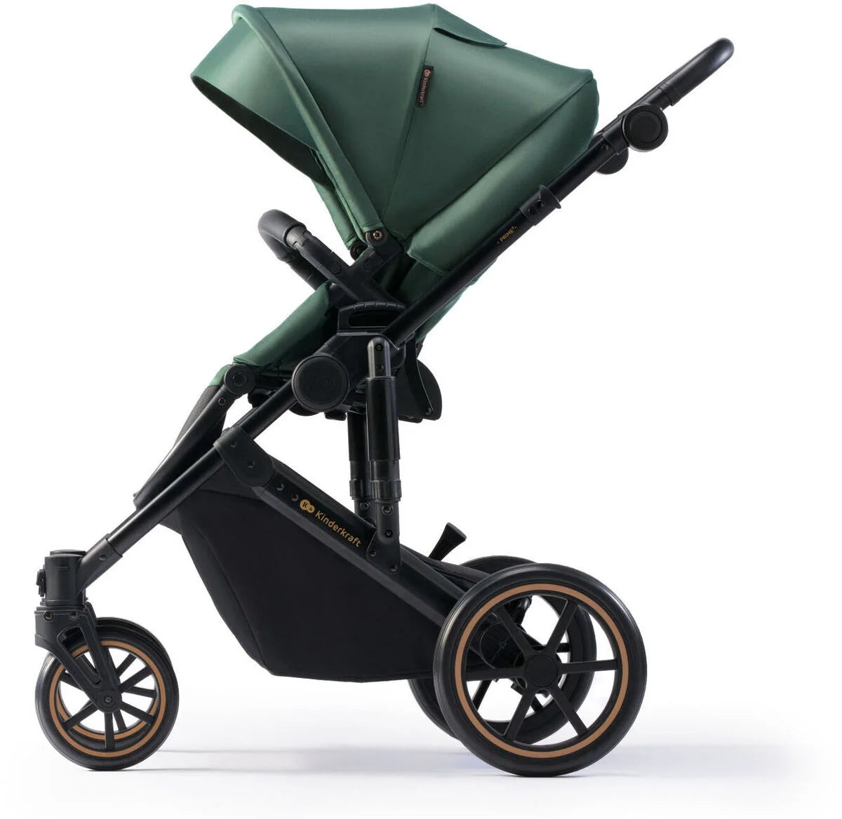 Vežimėlis KINDERKRAFT PRIME 2, tamsiai žalias (dark green)