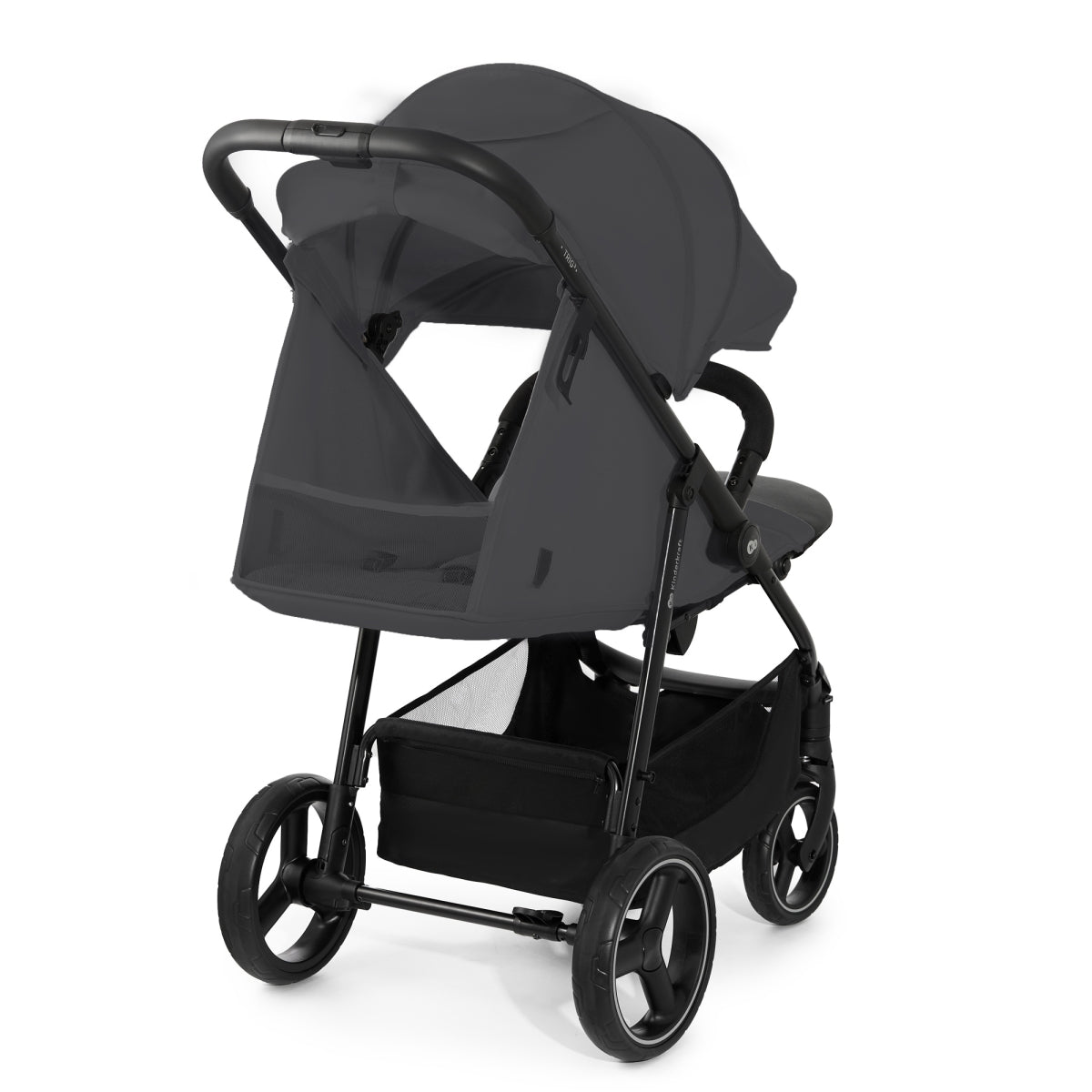 Vežimėlis KINDERKRAFT TRIG 3, granito pilkas (granite grey)