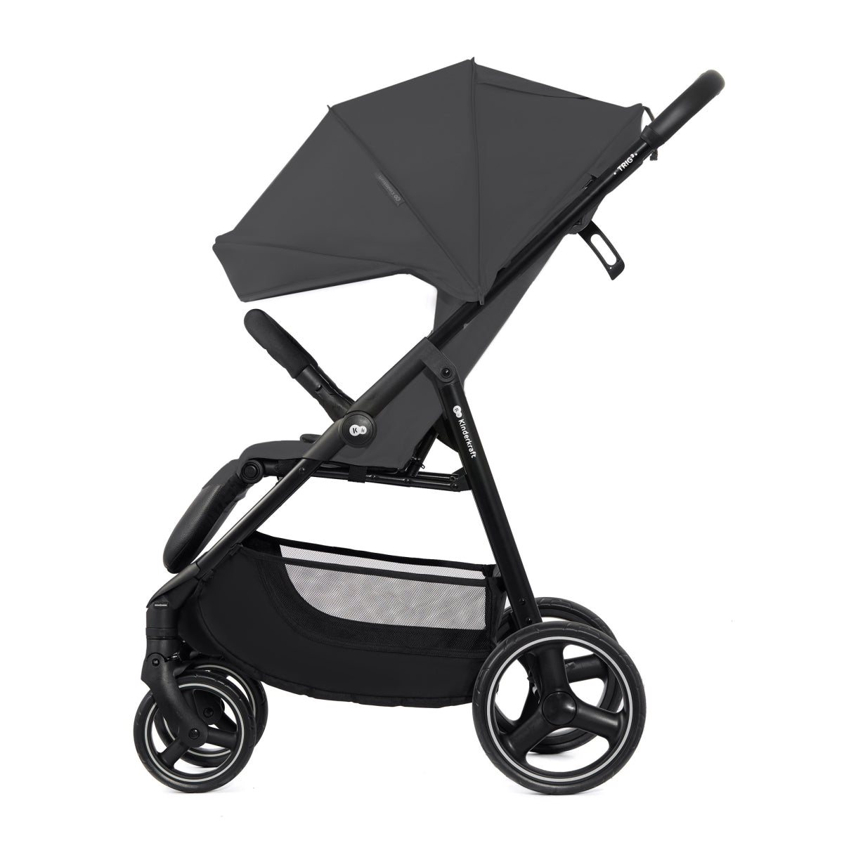 Vežimėlis KINDERKRAFT TRIG 3, granito pilkas (granite grey)
