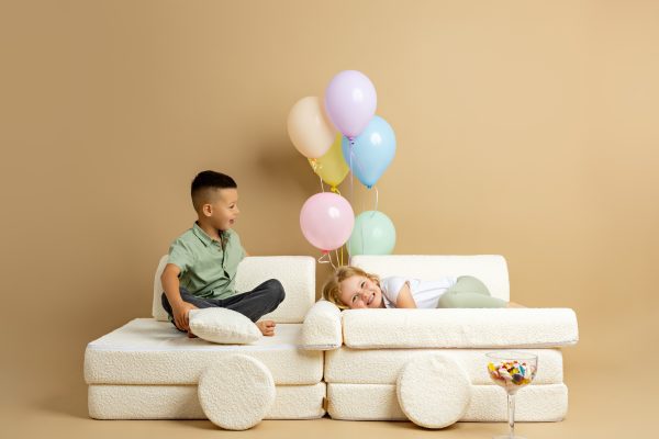 Didelė Slimcord Premium sofa MeowBaby® - drobės spalvos