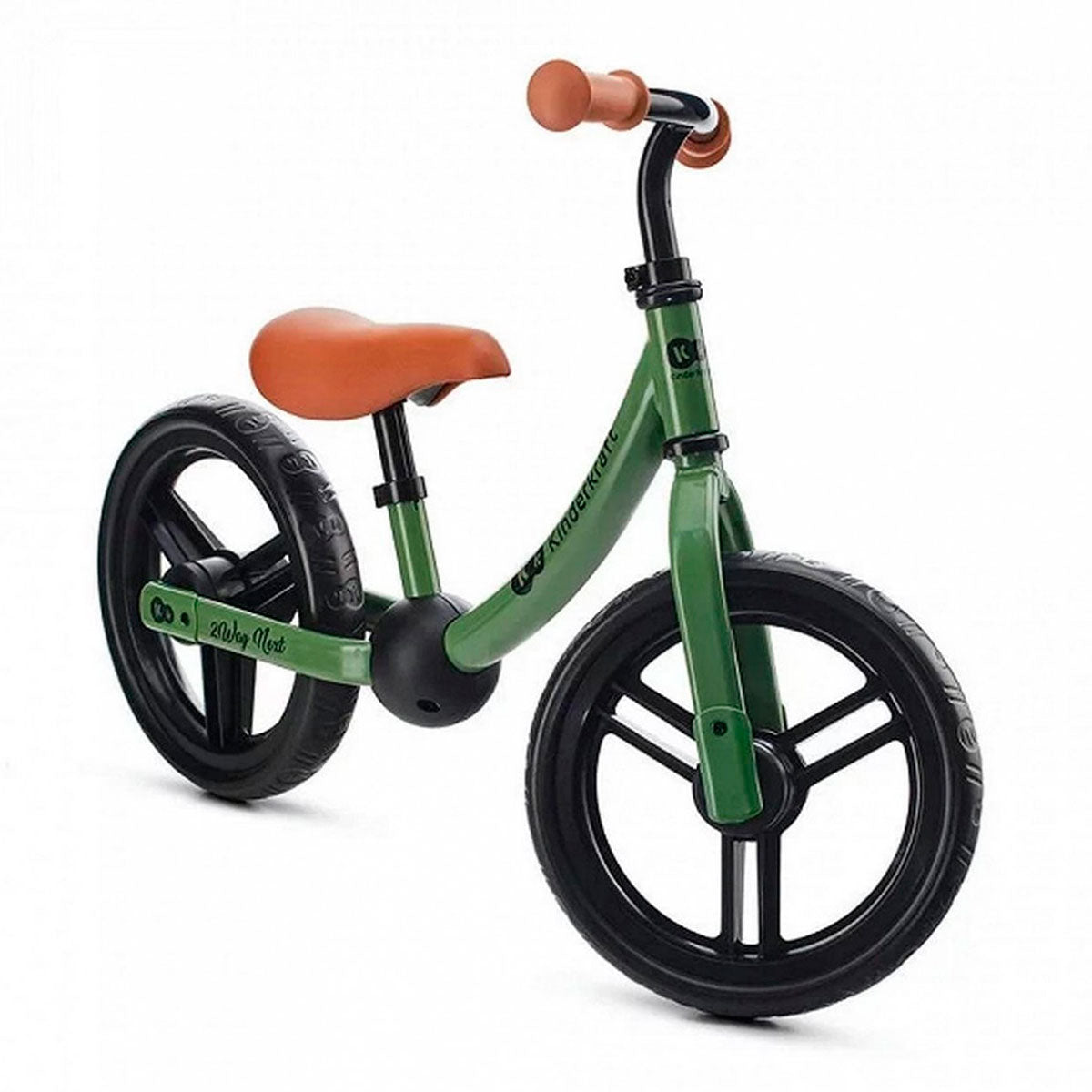 Vaikiškas balansinis dviratukas KINDERKRAFT 2WAY NEXT, šviesiai žalias (light green)