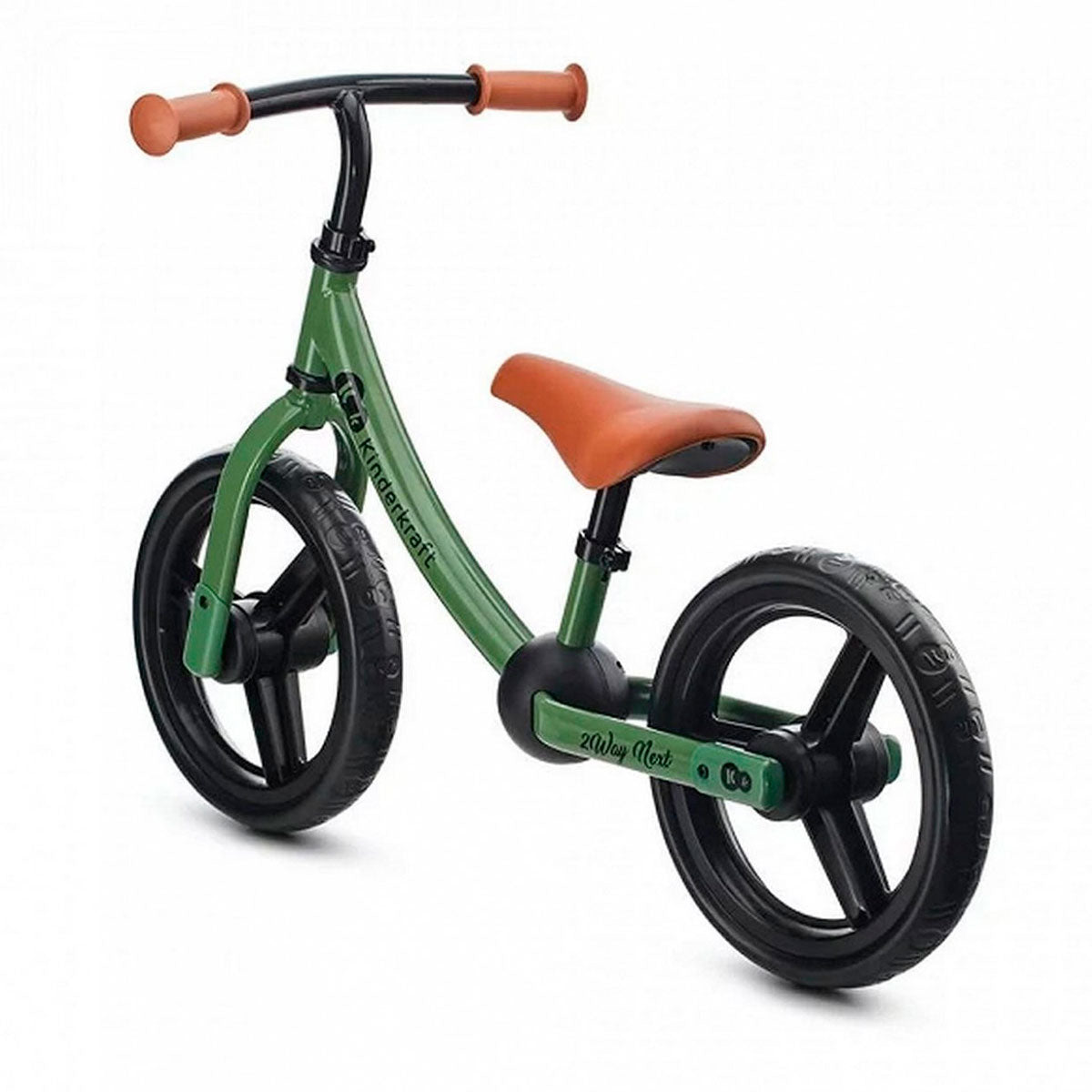 Vaikiškas balansinis dviratukas KINDERKRAFT 2WAY NEXT, šviesiai žalias (light green)
