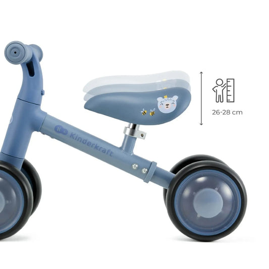 Vaikiškas mini balansinis dviratukas KINDERKRAFT CUTIE FLASH, mėlynas