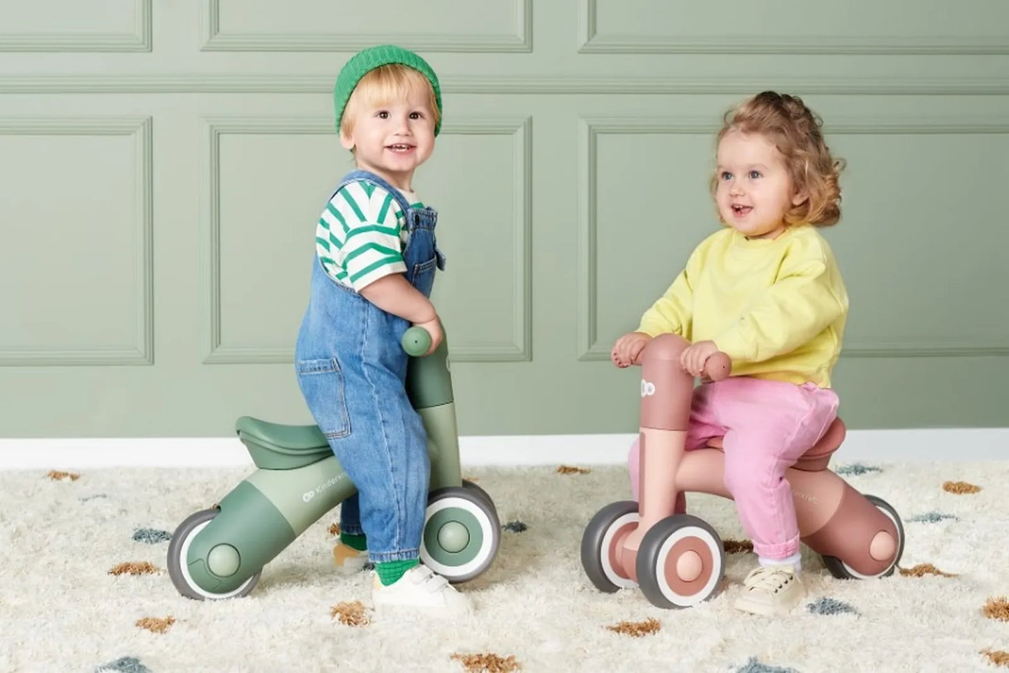 Vaikiškas triratukas–balansinis dviratukas KINDERKRAFT MINIBI, žalias (leaf green)
