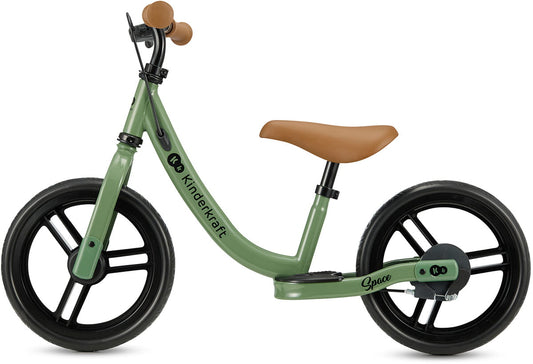 Vaikiškas balansinis dviratukas KINDERKRAFT SPACE, šviesiai žalias (light green)