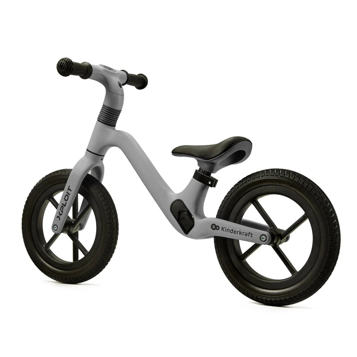 Vaikiškas balansinis dviratukas KINDERKRAFT XPLOIT, sidabrinis (moonstone silver)