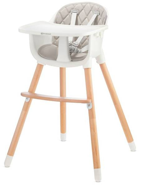 Kūdikių maitinimo kėdutė KINDERKRAFT SIENNA, pilka