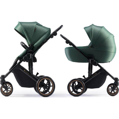 Vežimėlis KINDERKRAFT PRIME 2, tamsiai žalias (dark green)