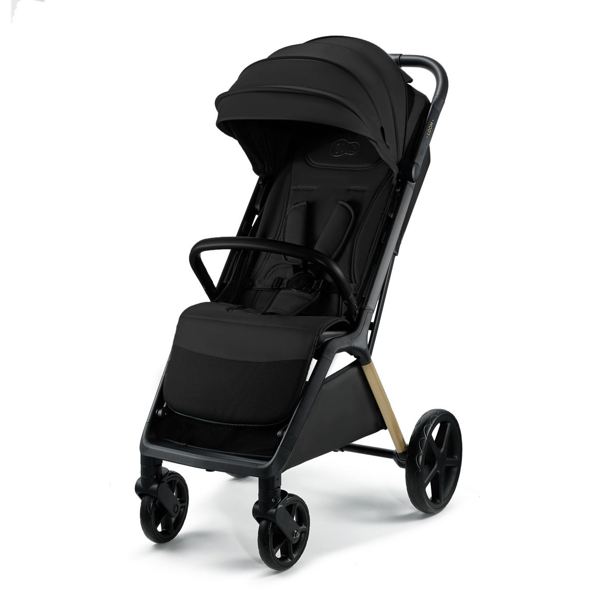 Vežimėlis KINDERKRAFT LOOM, juodas (ink black)