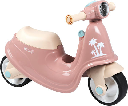 Vaikiškas retro paspirtukas–balansinis, rožinis