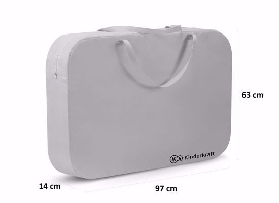 Kelioninė lovytė–maniežas KINDERKRAFT SOFI 4 in 1, pilka