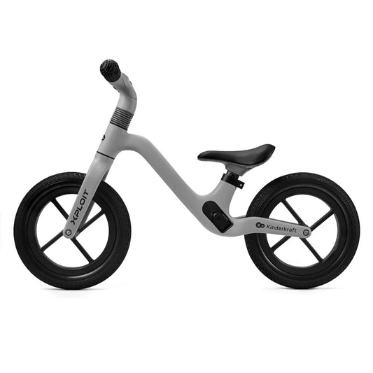 Vaikiškas balansinis dviratukas KINDERKRAFT XPLOIT, sidabrinis (moonstone silver)