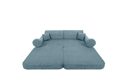 Large Modular Sofa for Kids - Slimcord Corduroy Turquise